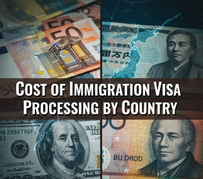 Cost of Immigration Visa Processing by Country