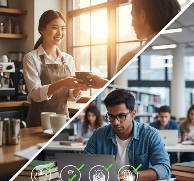 Part-Time Work Options While Studying Abroad